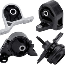 Engine and Transmission Mount Set of 4 - Fits Honda Civic 2001-2005 1.7L with Automatic Trans - Replaces 50840-S5A-A81, 50840-S5A-990,50810-S5A-013, 50810-S5A-992, A6595, A6588, A6591, A4511