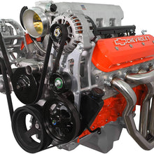 ICT Billet LS Truck A/C Air Conditioner Compressor Sanden 7176 Bracket Kit LQ4 LQ9 LSX AC with 1 wire power clutch natural cast aluminum R-134a refrigerant 551352-3