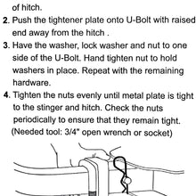 MAXXHAUL 50023 Tightener Anti Rattle Stabilizer for 1.25" to 2" Hitches