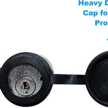 Connor Trailer Hitch Lock - 1/2" and 5/8" Black Nickel Hitch Pins for Class I - V Hitches, 1615320 Receiver Lock