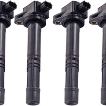 ENA Pack of 4 Ignition Coils compatible with 2008-2015 Honda Accord Civic CR-V Crosstour 2013-2015 Acura ILX 2.4L L4 UF602 30520-R40-007