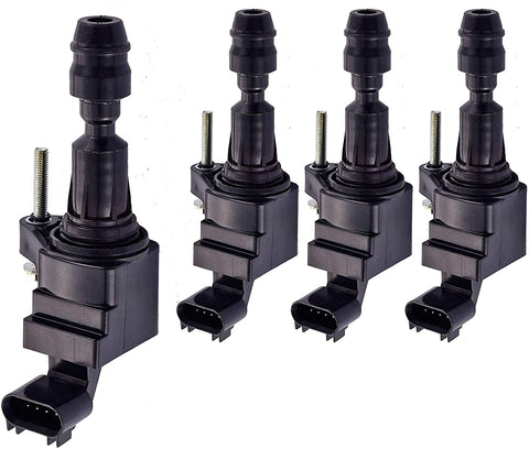 ENA Set of 4 Ignition Coils Compatible with 2006-2017 Chevy Malibu HHR Cobalt Equinox GMC Terrain Pontiac G6 Buick Regal Lacrosse Verano Saturn 2.4L 2.2L 2.0L 12638824 12578224 D522C