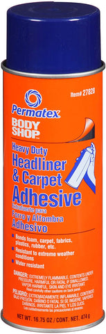 Permatex 27828 Body Shop Heavy Duty Headliner and Carpet Adhesive Aerosol Can, 16.75 oz