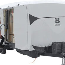 Classic Accessories Over Drive SkyShield Deluxe Travel Trailer Cover, Fits 27' - 30' Trailers - Water Repellent RV Cover (80-387-101801-EX)