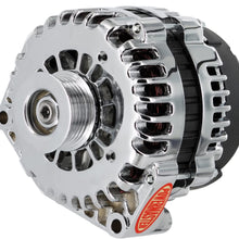 Powermaster 38237 Chrome Alternator (AD244 215A 6 Groove Pulley with 4 pin OE Hookup PLFS)