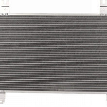 VioletLisa All Aluminum Air Condition Condenser 1 Row Compatible with 2006-2015 IS250 2006-2015 IS350 Without Oil Cooler