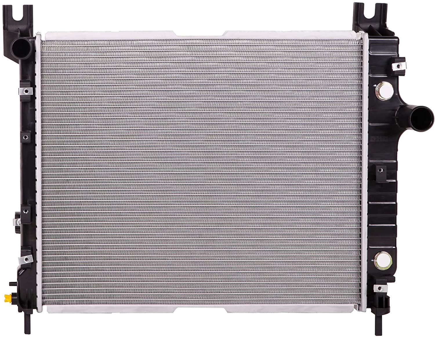 Lynol Cooling System Complete Aluminum Radiator Direct Replacement Compatible With 2000-2003 Dodge Durango 2000-2004 Dakota Pickup Truck L4 V6 V8 2.5L 3.9L 4.7L 5.2L 5.9L