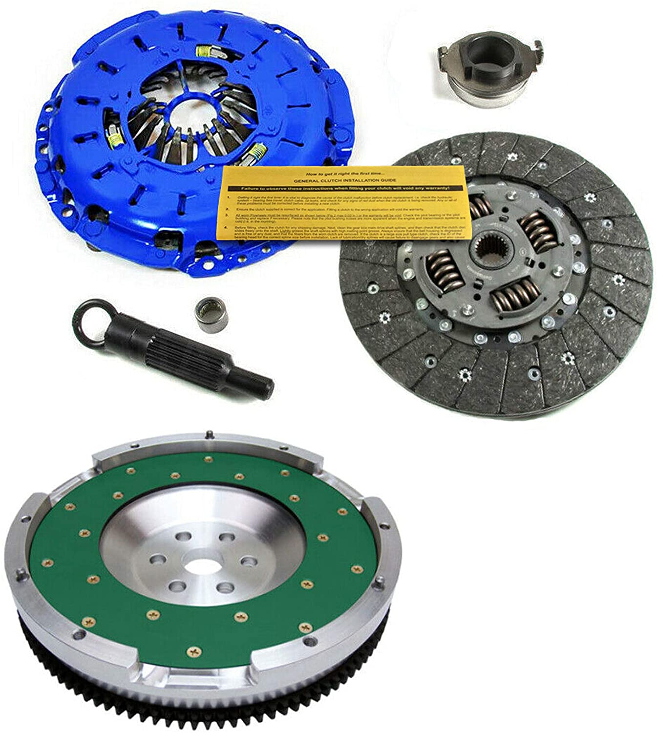 EFT STAGE 1 CLUTCH KIT+FIDANZA FLYWHEEL FITS 06-13 MAZDA 3 MAZDASPEED 6 2.3L TURBO