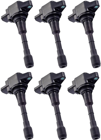 ENA Pack of 6 Ignition Coils Compatible with 2008-2019 Nissan Infiniti Altima Maxima Murano Pathfinder Quest EX35 FX35 V6 3.5L