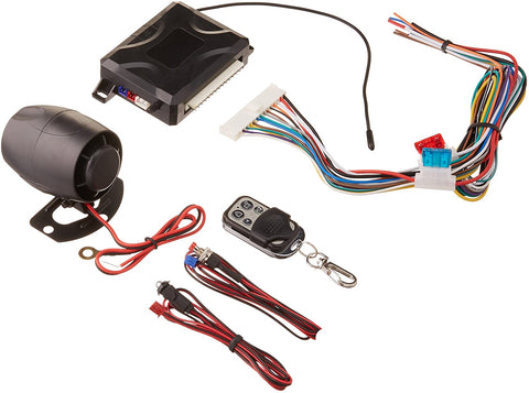 Xpress DX345 Car Alarm with Programmable Hijack System, Trunk Release, Auto Central Lock, 3-Channel Alarm System