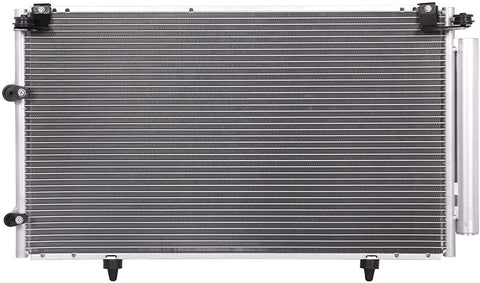 Lynol Cooling System Premium Complete Aluminum AC Condenser Replacement Compatible With 2002-2006 Camry 04-08 Solara 02-06 ES300 ES330 L4 2.4L V6 3.3L TO3030183