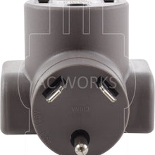 AC WORKS EV Charging Adapter for Tesla Use (14-30 30A 4-Prong Dryer to 50A RV/Tesla)