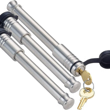 InfiniteRule Security 61775 | 4 Pack Mix, Keyed Alike, Stainless Steel Hitch Locks (Fits: B&W Trailer Hitches)