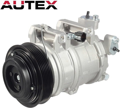 AUTEX AC Compressor and A/C Clutch CO 10778JC Compatible with Altima 2002 2003 2004 2005 2006 2.5L