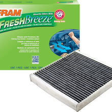FRAM Fresh Breeze Cabin Air Filter Replacement for Car Passenger Compartment w/ Arm and Hammer Baking Soda, Easy Install, CF11182 for Select Acura and Honda Vehicles