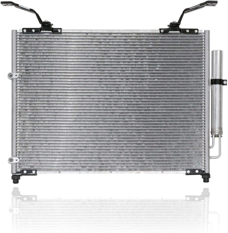 A/C Condenser - Pacific Best Inc For/Fit 3182 03-08 Honda Pilot 01-02 Acura MDX Parallel Flow Aluminum