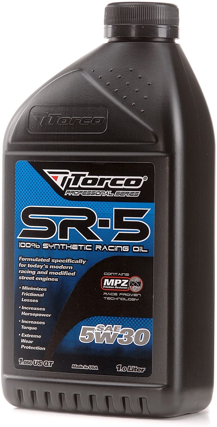 Torco A150533CE SR-5 LDG 5w30 Synthetic Motor Oil Bottle - 1 Liter Bottle