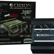Orion XTR1000.1D 2000W Max Class D Monoblock XTR Series 1-Channel Car Audio Amplifier