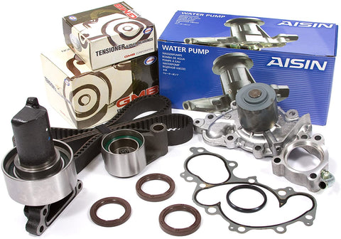 Evergreen TBK240WPA Compatible With 93-95 Toyota 4Runner Pickup V6 3.0L 3VZE Timing Belt Kit AISIN Water Pump
