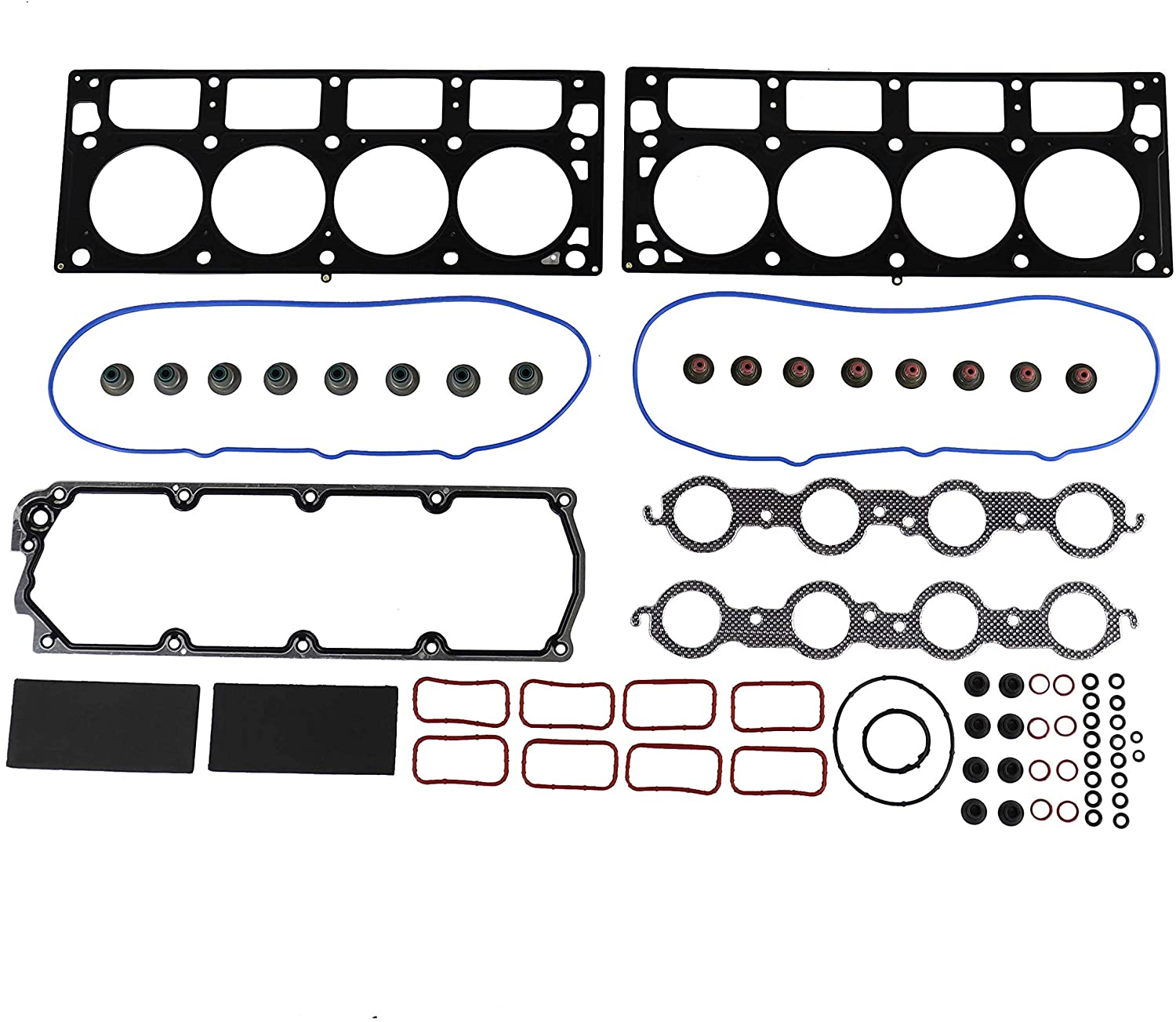 DNJ HGS3215 MLS Head Gasket Set for 2008-2015 / Chevrolet, Pontiac/Camaro, Corvette, G8, SS / 6.2L / OHV / V8 / 16V / 376cid / L99, LS3