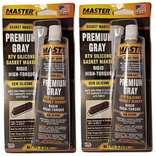 Master RTV Silicone Sensor Safe Gray Plus Gasket Maker 3.35 Ounce (6 Pack)