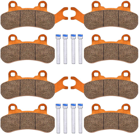 Brake Pads for Can-Am Maverick,Fits 2017 2018 2019 Can-Am Maverick X3 4x4 / X3 4x4 XRS / X3 Max 4x4/ X3 Max 4x4 XRS,2018 2019 Can-Am Maverick X3 4x4 DPS/X3 Max 4x4 DPS, 4set Front & Rear Brakes Pads