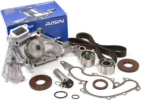 Evergreen TBK190HWPA Compatible With 90-97 4.0L Lexus LS400 SC400 1UZFE Timing Belt Tensioner Kit AISIN Water Pump
