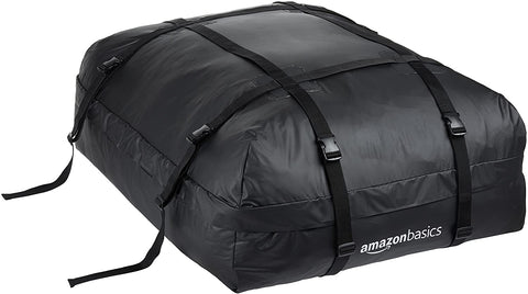 Amazon Basics ZH1705156 Rooftop Cargo Carrier Bag, Black, 15 cu. ft.