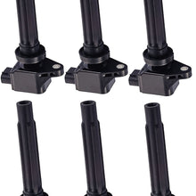 ENA Pack of 6 Ignition Coils Compatible with 2006 2007 2008 Suzuki Grand Vitara V6 2.7L 3340065J00 UF-562