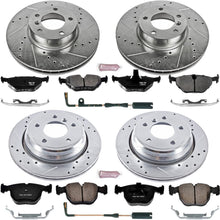 Power Stop K945 Front & Rear Brake Kit with Drilled/Slotted Brake Rotors and Z23 Evolution Ceramic Brake Pads