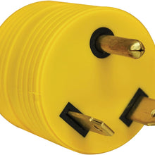 Quick Products QP-RV053 Triangle Adapter Plug - 30A Male to 15A Female