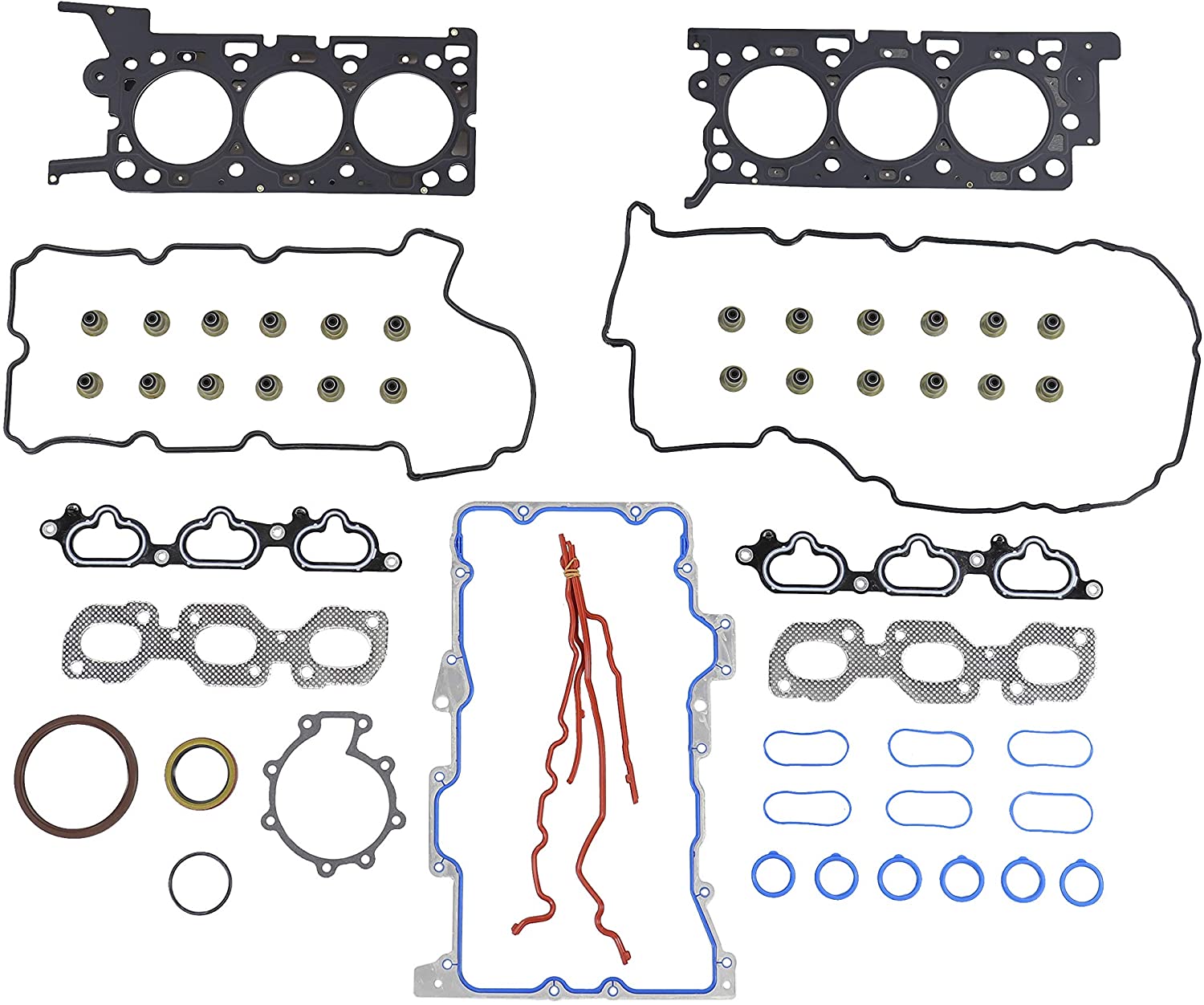 DNJ FGS4037 Full Gasket Sealing Set For 2003-2003 Mazda 6 3.0L DOHC V6 24V 181cid