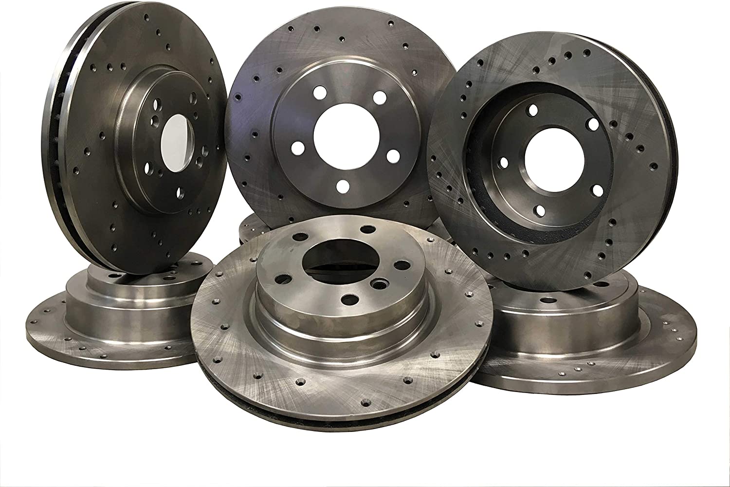 31348D Rear Drilled Brake Rotor pair of 2
