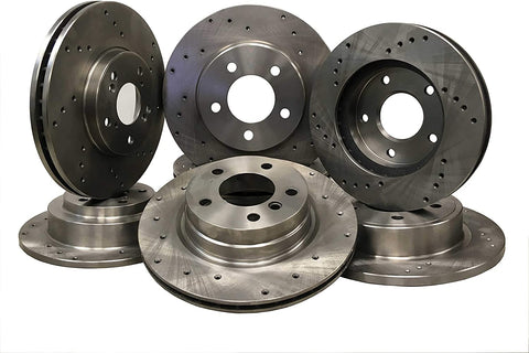 31389D Front Drilled Brake Rotor pair of 2
