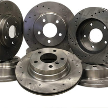 31389D Front Drilled Brake Rotor pair of 2
