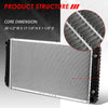 2044 Factory Style Aluminum Radiator Replacement for 96-02 Chevy Express/GMC Savana 4.5L/5.0L/5.7L AT