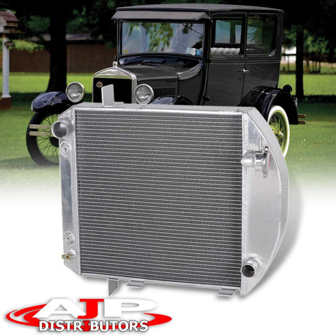AJP Distributors 62mm Dual Core 2-Row High Performance Full Aluminum Engine Cooling Racing Radiator For Bucket Model-T 2.9L Configuration MT/AT Hotrod Grill Shell Upgrade Replacement Setup