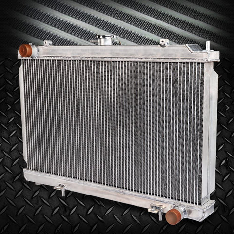 52mm Aluminum Racing Cooling Radiator Stop Leak Replacement For NISSAN 240SX SILVIA S14 S15 SR20/SR20DET MT 1995 1996 1997 1998