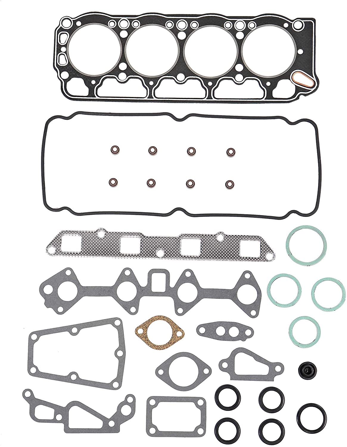 DNJ HGS911 Graphite Head Gasket Set for 1981-1982 / Toyota/Corolla / 1.8L / OHV / L4 / 8V / 1770cc / 3TC
