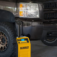 DEWALT DXAEC210 70 Amp Rolling Battery Charger: 210 Amp Engine Start, 2 Amp Maintainer, 120V AC Outlet, 3.1A USB Port, Battery Clamps