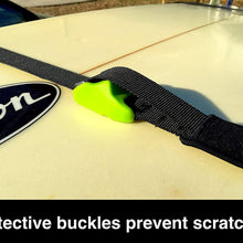 Block Surf - Wrap Rax Double - Surfboard Soft Roof Racks with Corrosion Resistant Buckles, Universal Fit for Cars, Trucks and SUVs - Carries Long Boards, Short Boards, and Soft Tops