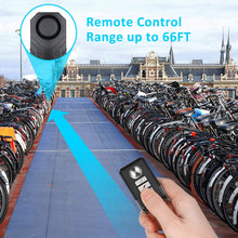 113dB Bike Alarm with Remote, Wireless Anti-Theft Vibration Motorcycle Bicycle Alarm Security Vibration Motion Sensor Alarm Waterproof Security Alarm System Adjustable Volume Super Loud, for Vehicle