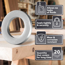 15pcs Oil Drain Plug Crush Washer Gasket Seal – 14mm Replacement for Hyundai/Kia - OEM 21513-23001 Fits Most Popular Models 2001-2022 by AUTOMAJOR