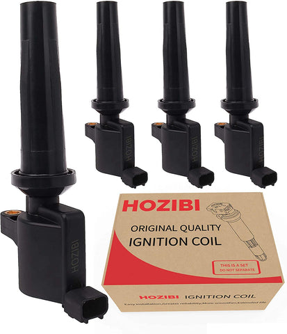 HOZIBI 1PCS Ignition Coil Compatible with Ford ESCAPE FOCUS Mazda TRIBUTE Mercury MARINER 2.0 2.3 DOHC fits FD505 DG501 DG504 DG541 DG507