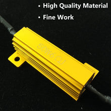 4Pcs Aaron 50W 6ohm Load Resistors - Fix LED Bulb Fast Hyper Flash Turn Signal Blink Error Code (Resistors get very hot during working)