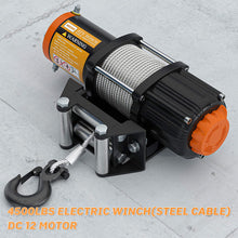 ORCISH 12V 4500LBS Electric Steel Cable ATV Winch Kits for Towing ATV/UTV Off Road Trailer with Wireless Remote Control Mounting Bracket.