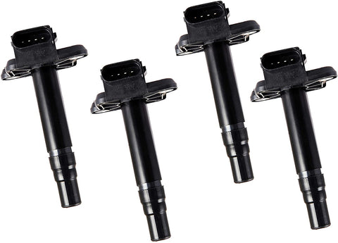 ENA Pack of 4 Ignition Coils Compatible with 1999-2004 Audi Quattro S8 RS6 Volkswagen Beetle Golf Jetta 1.8L L4 4.2L V8 UF274 06B905115E