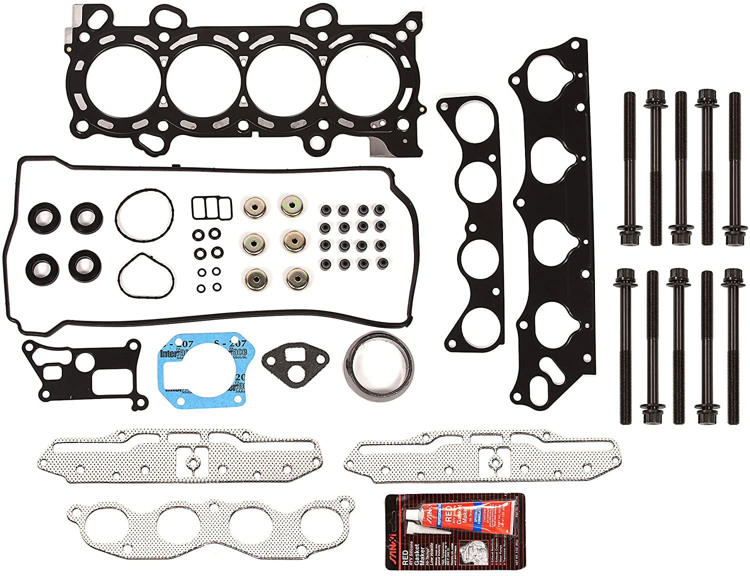 Evergreen HSHB4043 Cylinder Head Gasket Set Head Bolt