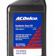 ACDelco 10-4053 GL-5 75W-140 Synthetic Gear Oil - 1 L