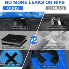 Tukuos Car Roof Bag Cargo Carrier,15 Cubic Feet Heavy Duty Rooftop Cargo Carrier with Anti-Slip Mat,Waterproof Bag,4 Lengthen Reinforced Straps,4 Door Hooks Suitable for All Vehicle with/Without Rack